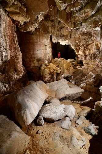 Abîme de Bramabiau (Gard) - Salle de l'Etoile (partie touristique)(SP-20-0819)