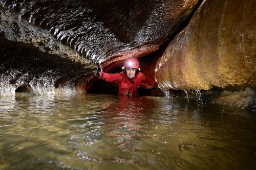 Résurgence de Saint Paul (Haute Garonne) - Passage aquatique dans la rivière(SP-20-1054)