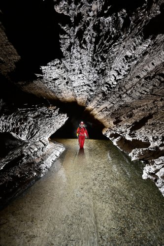 Gouffre de Cabrespine (Aude) - Rivière souterraine en aval du Gouffre Géant(SP-20-0906)
