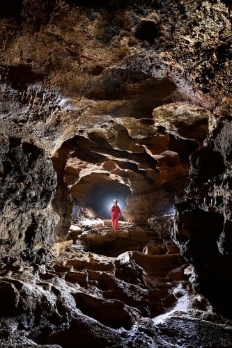 Grotte de Trabuc (Gard) - Galerie avec gours après "la fourche" (SP-21-0571.jpg)