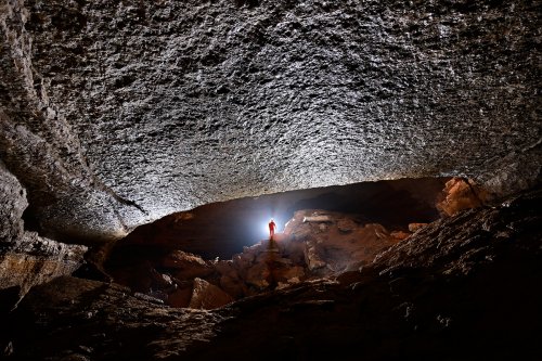 Grotte de Trabuc (Gard) - Salle du Chaos vue de la galerie sud-ouest(SP-21-0560)