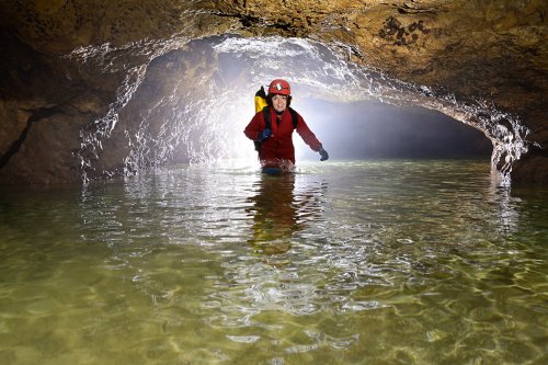 Grotte de Bouzic (Dordogne) - Petite galerie menant au siphon(SP-22-0844)