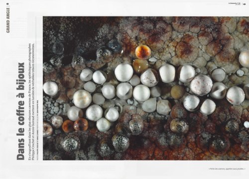 La Salamandre n°252 (Juin 2019) - Pages 48 à 55- Dans le coffre à bijoux : portfolio de 8 pages sur les perles des cavernes (huit photos dont deux en double page)