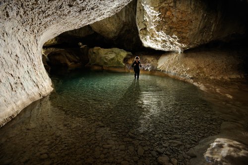 Rio Vero (Sierra de Guara, Espagne)- Passage des "Oscuros" (canyoning)(MO-11-0132)
