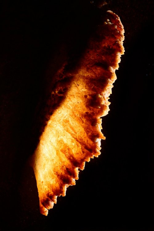 Grotta Impossibile (région de Trieste, Italie) - Draperie avec macro cristaux de calcite(SP-13-1160)