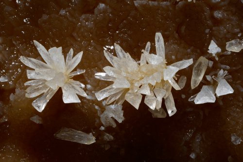 KotalehKhor Cave (Province de Zanjan, Iran) - Fleurs de calcite au sol (cristaux triangulaires)(SP-15-0083)