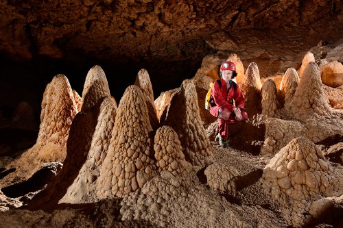 Sima de la Higuera (Pliego, Région de Murcia, Espagne) - Cônes géants(SP-15-0510)