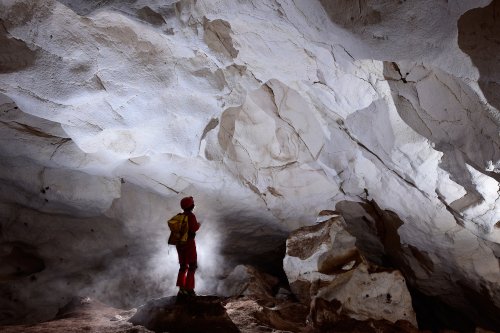 Cueva del Puerto (Calasparra, Région de Murcia, Espagne) - Galerie avec coupole au plafond(SP-15-0555)