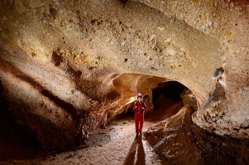 Cova Den Canet (Majorque, Baléares, Espagne) - Cavité dans les conglomérats(SP-15-1339)