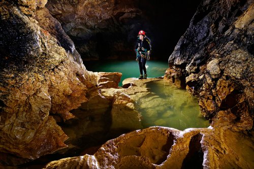 Grotte de la Castelette (Massif de la Sainte Baume, Var) : galerie (SP-16-0209)
