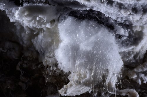 Puketiti Flower Cave (Nouvelle Zélande) - Bouquet de gypse avec cheveux d'ange et aiguilles(SP-17-1053)