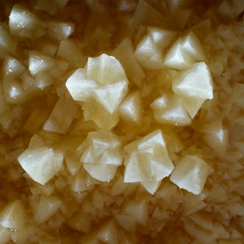 Réseau Bernard Magos (Barjac, Gard) - Détail; de cristaux de calcite en dent de cochon au fond d'un gour(SP-18-1786)