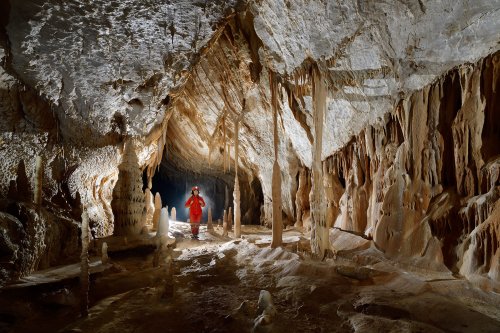 Pestera Epuran - Galerie concrétionnée avec colonnes(SP-18-1969)