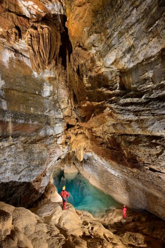 Grotte de Trabuc (Gard) - Le Lac de Minuit (vue d'ensemble) (partie aménagée)(SP-21-0463)