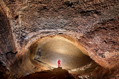 Grotte de Trabuc (Gard) - Salle du Chaos : salle d'effondrement avec un plafond plat (vue à partir du nord) (SP-21-0546)