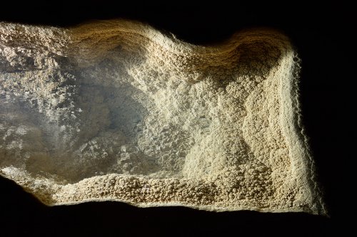 Grotte de Trabuc (Gard) - Gour cristallisé dans la salle du Lac de minuit(SP-21-0742)