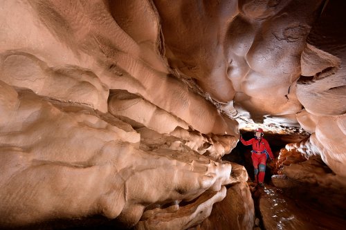 Event de Rodel (Hérault) : Galerie recouverte de dépôts de calcite(SP-21-1101)