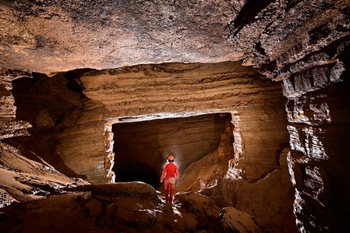 Grotte du Banquier (Hérault) - La "porte"(SP-21-1586)