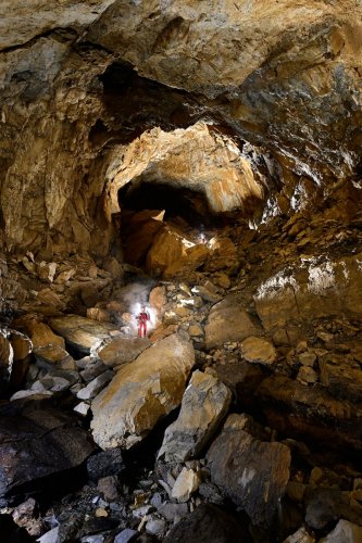 Gouffre de la Pierre Saint-Martin (Pyrénées-Atlantiques) - Salle Adélie(SP-22-1673)