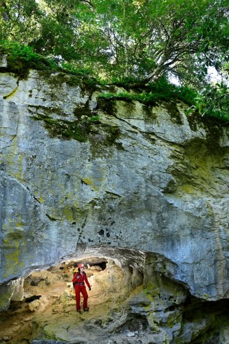 Grotte de Carpinetto (Corse) - Entrée au pied d'une petite falaise(SP-22-1775)