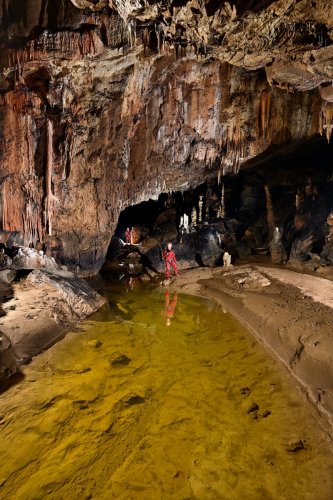 Baradla barlang (Hongrie) - Galerie parcourue par la rivière(SP-24-2067)