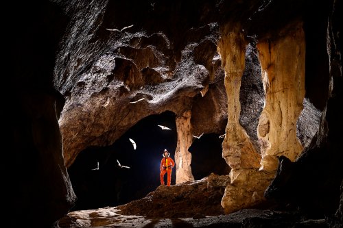 Sur l’invitation de Laurent Bruxelles, nous avons effectué une mission photographique au Botswana dans des cavités qui constituent son terrain d’étude notamment sur le rôle de la bio corrosion et de la fantômisation dans la karstification. Cela fait plusieurs années que Laurent, à la tête du groupe de recherche Homini-Karst, organise des campagnes d’exploration et de fouilles dans la région du Kalahari dans le nord-ouest du pays à la frontière de la Namibie.
Ce reportage photographique avait pour objectif d’illustrer un projet de classement de ces grottes au Patrimoine mondial de l’Humanité de l’UNESCO et également un livre que le gouvernement Botswanais envisage de faire sur ces cavités. Nous nous sommes concentrés sur quatre de ces cavités (Gcwihaba, qui est une cavité touristique, Wadum, Gecko et Blue) toutes connues sous le nom générique de Gcwihaba caves.
Notre équipe était composée de Laurent Bruxelles, Grégory Dandurand, et de leur collègue Botswanais, Ledimo. Ils nous ont guidés, encadrés, et aidés avec beaucoup de patience et d’efficacité pour les séances photos qui se déroulées en autonomie sur une semaine complète. Un grand merci à eux pour cette belle expérience, leur contribution à ce travail photographique, et toutes les explications scientifiques dont nous avons bénéficié.