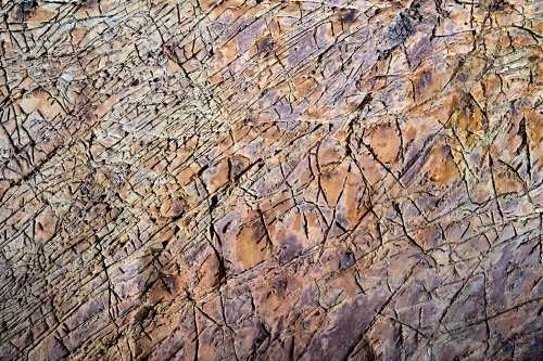 Gcwihaba cave (Botswana) - Détail d'une paroi avec oxydation de la roche (vue d'ensemble)(SP-25-1106)