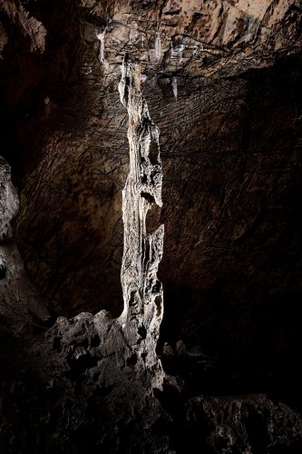 Gcwihaba cave (Botswana) - Pilier sculpté par la corrosion(SP-25-1178)
