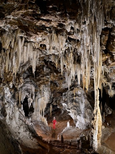 Wadoum cave (Botswana) - Galerie avec grands ensembles de concrétions (SP-25-1250)