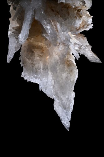 Grotte de Tush Yurruk (Turkménistan) - Pointes de cristaux de gypse.(SP-26-0466-Sharpen)