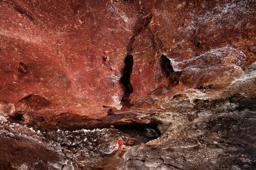 Grotte de Tush Yurruk (Turkménistan) - Grande galerie au plafond rouge(SP-26-0519.jpg)