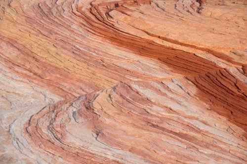 Valley of Fire State Park (Nevada, USA)- détail de grès colorés(VO-14-1249)