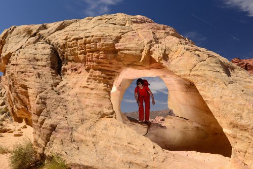 Valley of Fire State Park (Nevada, USA)- arche près de White Domes trail(VO-14-1446.jpg)