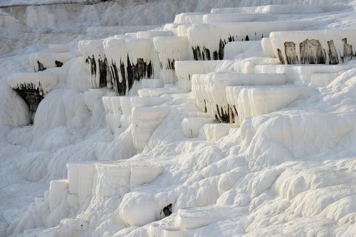 Turquie - Site de Pamukkale : dépôts de travertins(VO-15-1223)