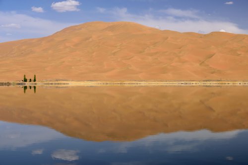 Désert du Badain Jaran (Chine, Mongolie Intérieure) - Lac de South Suming Ji Ling.(VO-16-1241)