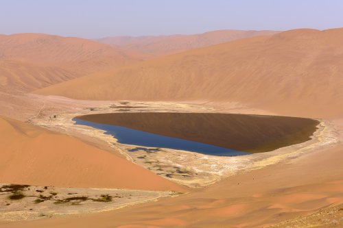 Désert du Badain Jaran (Chine, Mongolie Intérieure) - Double lake(VO-16-1332)