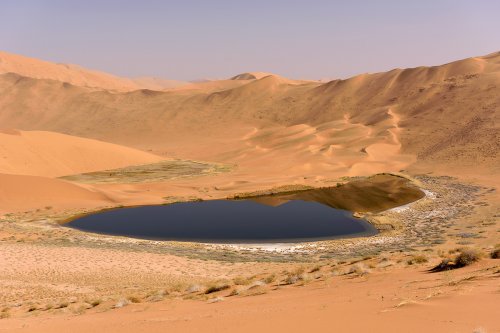 Désert du Badain Jaran (Chine, Mongolie Intérieure) - Double lake(VO-16-1334)