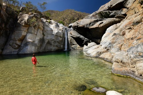 Santiago ( Basse Californie, Mexique)  - Gorges de Sol de Mayo (dans des terrains métamorphiques)(VO-19-0049)