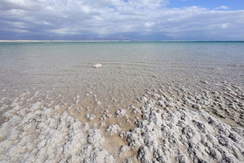 Mer Morte (Israël) - Rivage de la Mer Morte vers Ein Bokek(VO-23-0051)