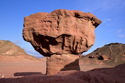 Parc national de Timna (Israël) - "The Mushroom", champignon de grès emblème du Parc(VO-23-0273)