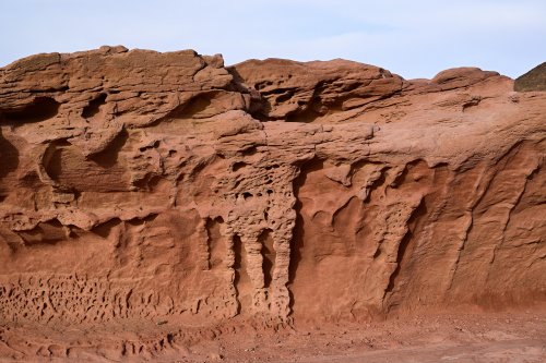 Parc national de Timna (Israël) - Observation point : Figures d'érosion dans les grès rouges(VO-23-0404)