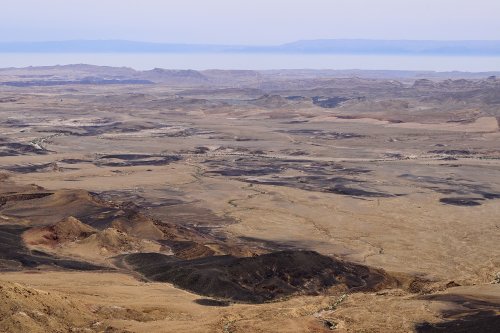 Réserve naturelle de Maktesh Ramon (Israël) - Vue du cratère d'érosion(VO-23-0422)
