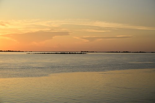 Santarem (Pará, Brésil) - Rio Amazonas au coucher du soleil(VO-23-0875)