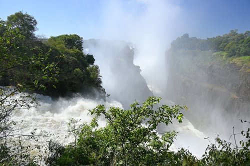 Victoria Falls (Zimbabwe) -  Devil's cataract vue de haut(VO-25-0641)