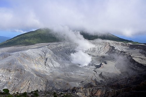 Parc national du volcan Poas (Alajuela, Costa Rica) - Vue d'ensemble du cratère(VO-25-1497)