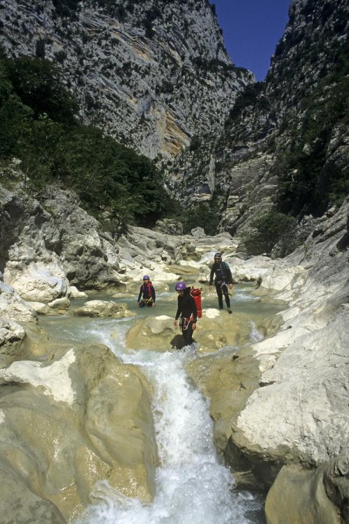 Photo Canyon de la Clue d'Aiglun (Alpes Maritimes). Sortie du canyon