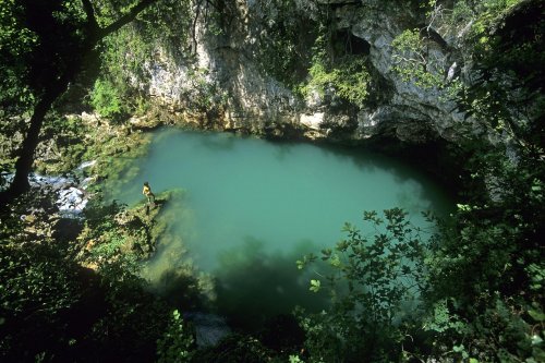 Exsurgence de Gourneyras (Gorges de la Vis, Saint-Maurice de Navacelles, Hérault)(M 7699)