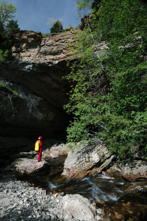 Perte de la rivière du Bonheur dans l'Abîme de Bramabiau (Gard)(S 06-0128)