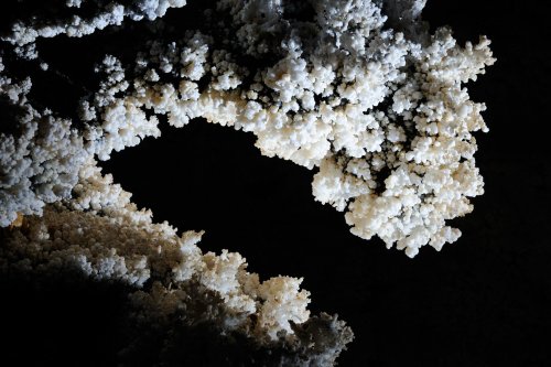 Josef Egyi Barlang (Hongrie)  - Cristaux de gypse(SP-12-0541)