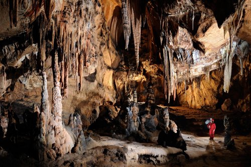 Baradla Barlang (Hongrie) - Grande galerie concrétionnée(SP-12-0614)